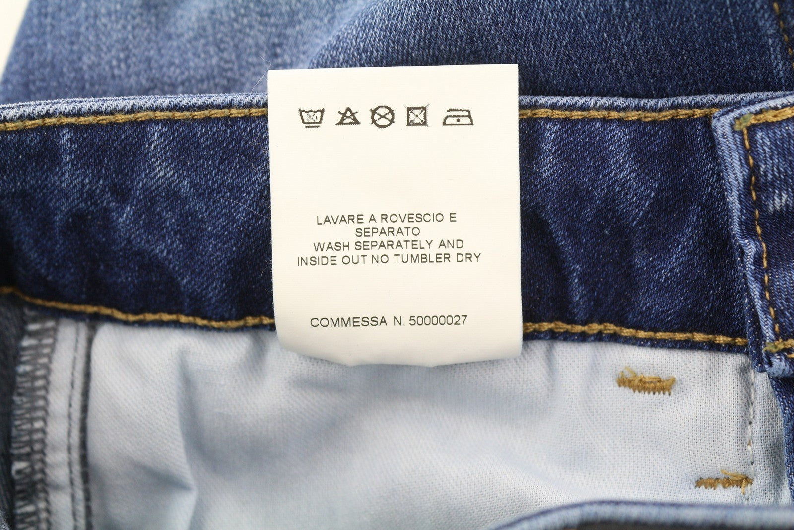 LIU JO Up Repot Women Jeans W28 Bootcut Fit Washed Denim Blue Zip Fly Casual