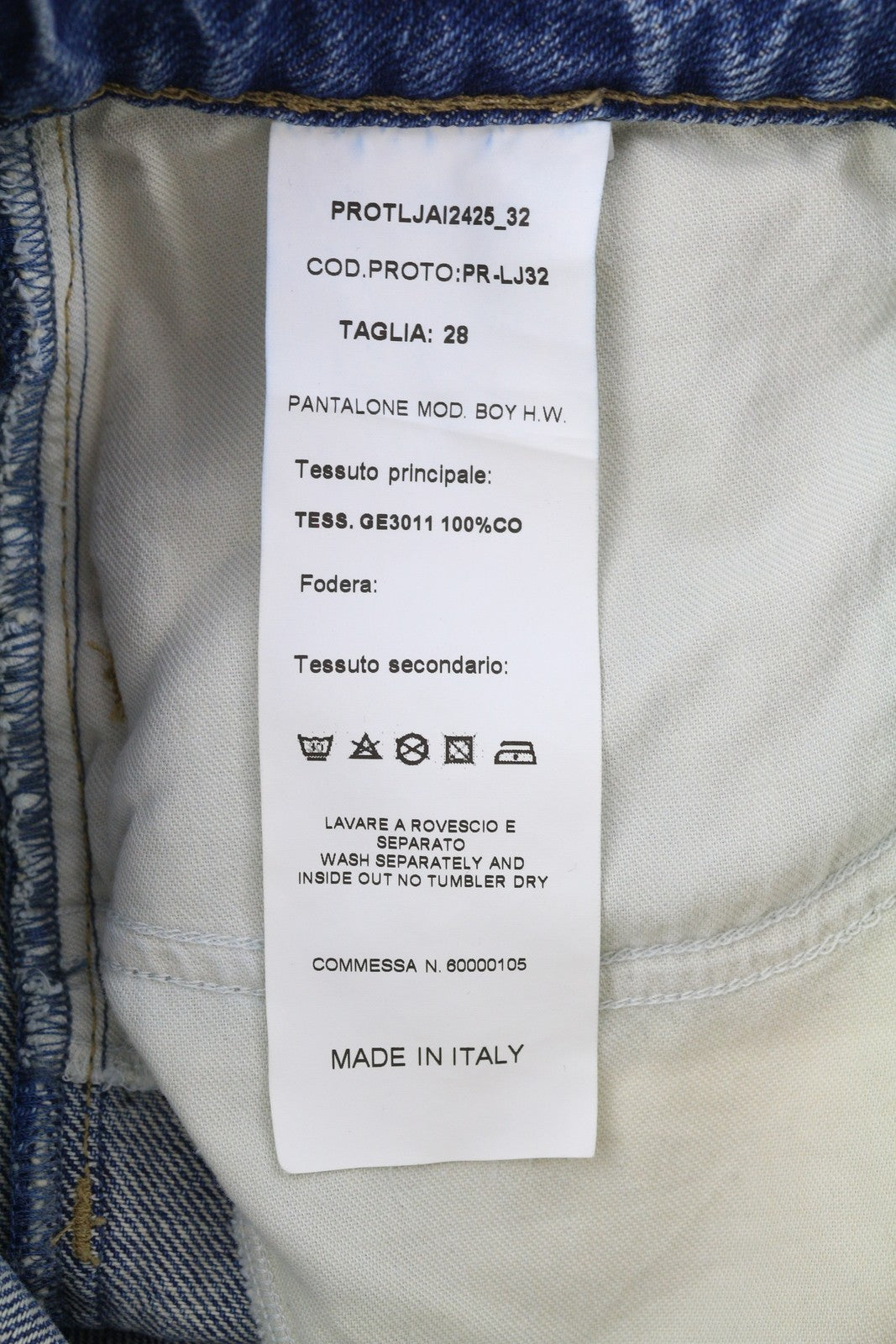 LIU JO Boy Women Jeans W28 Loose Fit High Waist Ankle Belted Washed Blue Denim