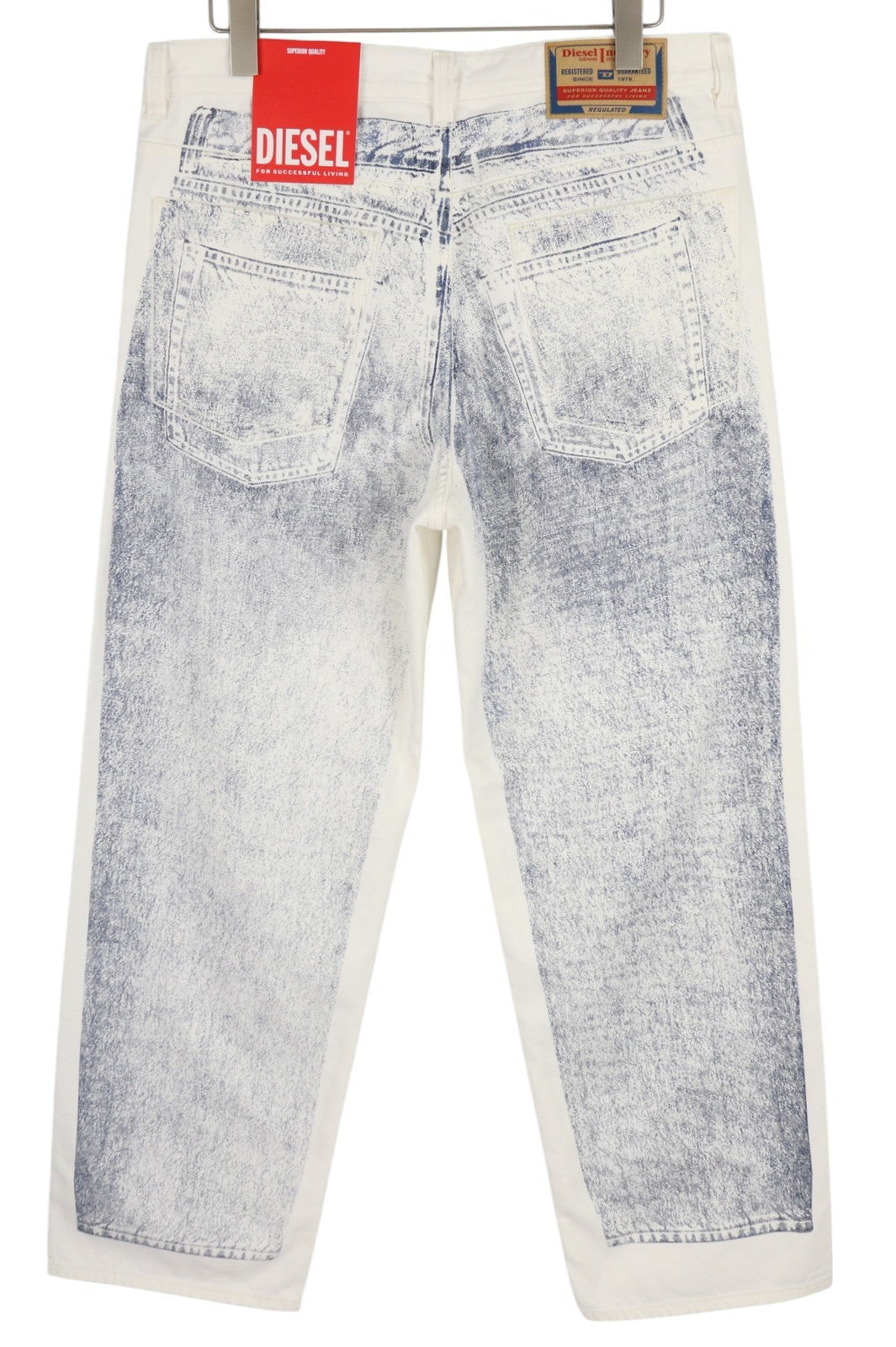 DIESEL 2001 D-Macro 09I73 Men Jeans W32 Loose  Straight Leg Buttoned RRP€375