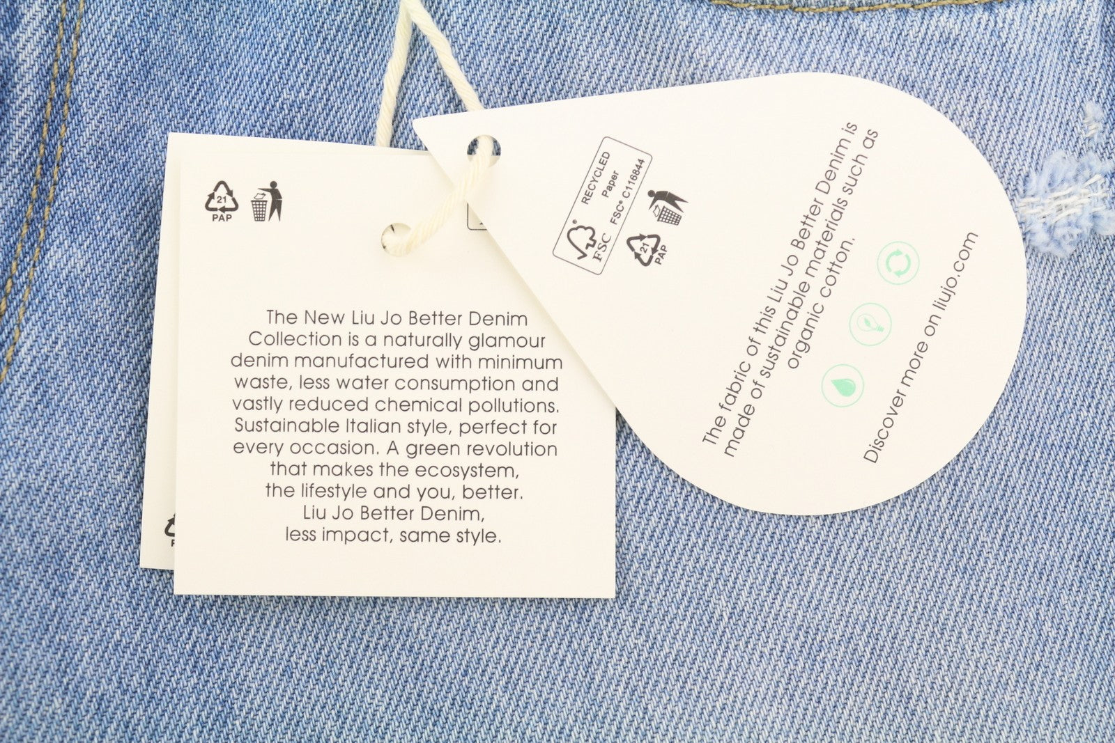 LIU JO Cropped Wide Leg Women Jeans W26 Ripped Distress Washed Denim Blue Zip