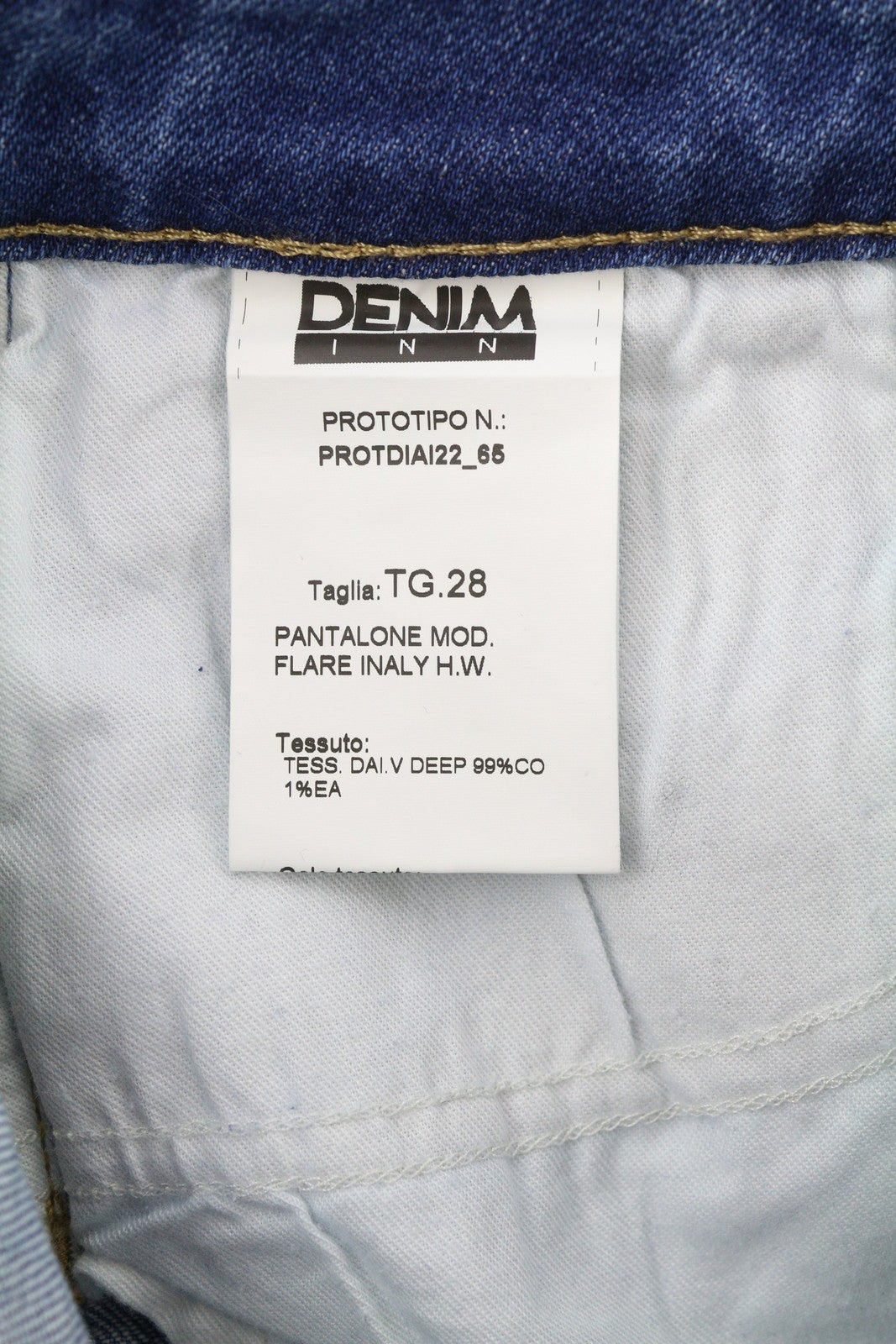 LIU JO Flare Inaly Women Jeans W28 High Waist Ankle Length Ripped Washed Blue