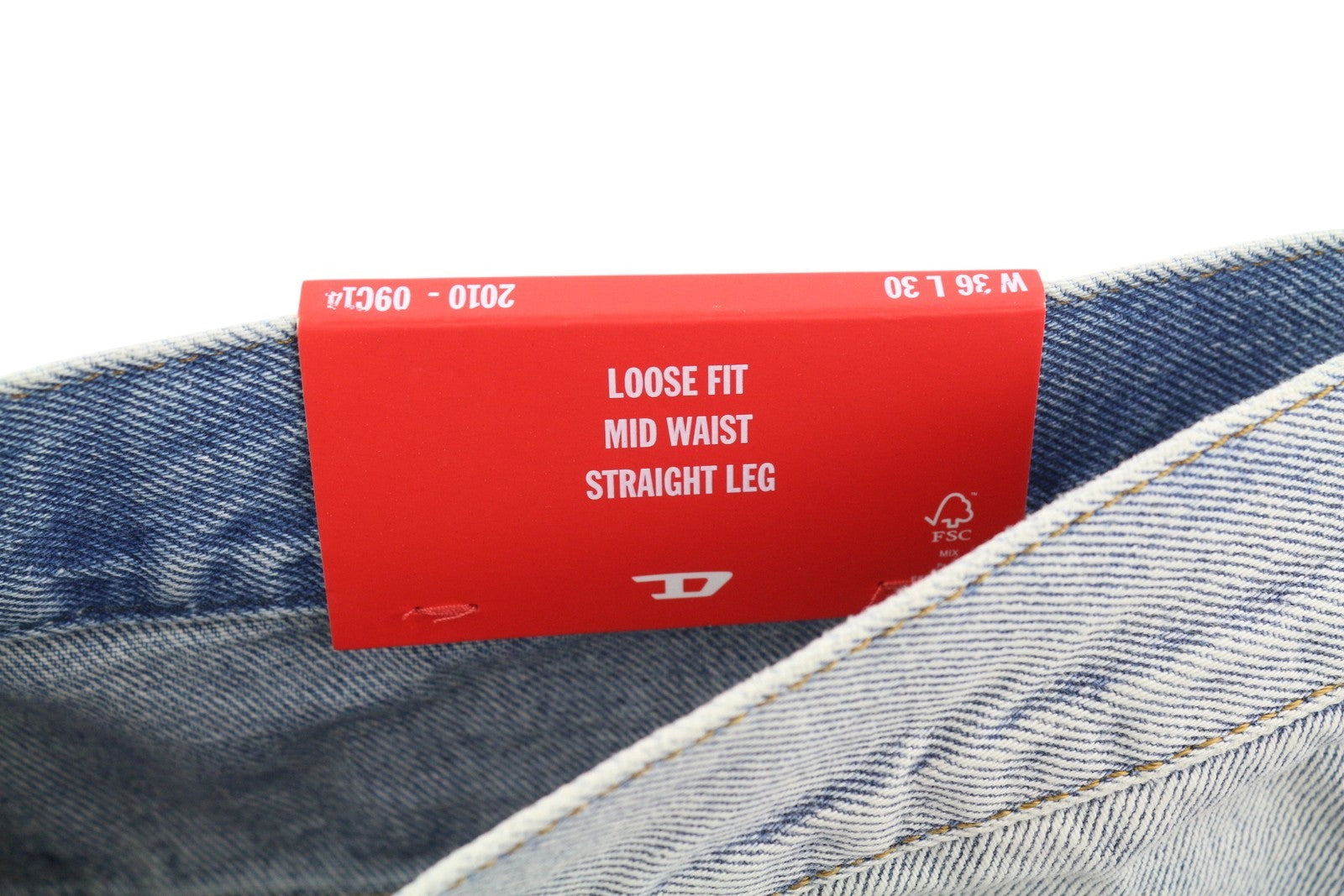 DIESEL 2010 D-MACS 09C14 Men Jeans W36/L30 Loose  Straight Washed Blue RRP€250