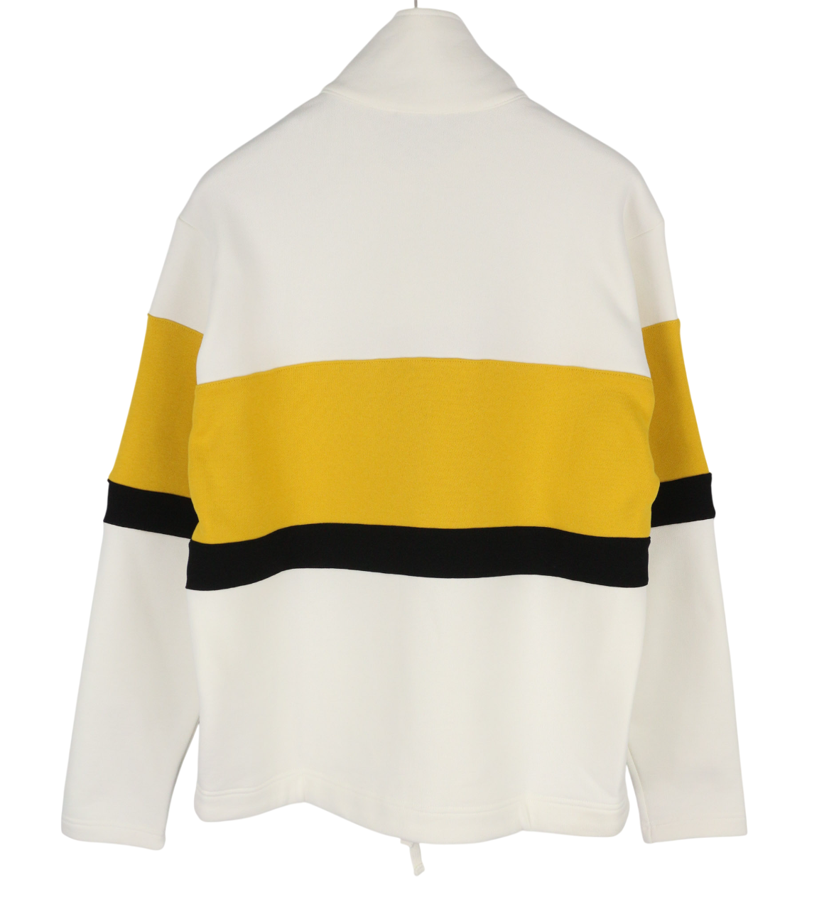 DIESEL S-Saint-Division Men Sweatshirt M White Pullover Half Zip Neck RRP€299