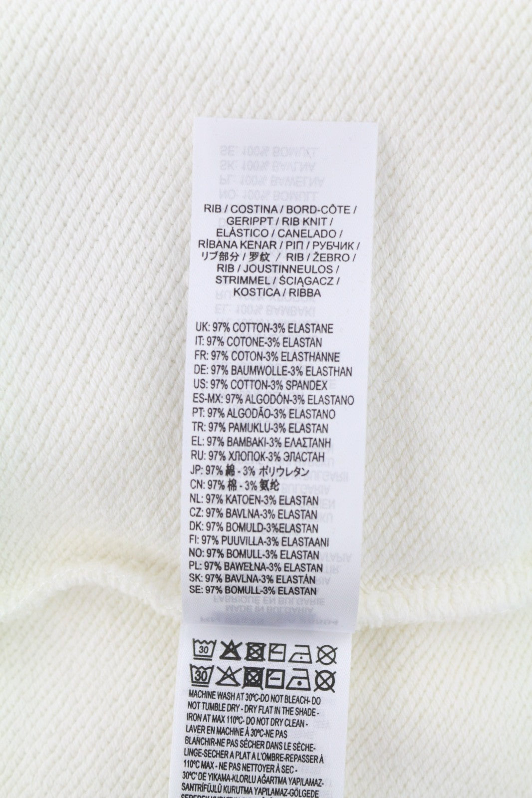 DIESEL S-Saint-Division Men Sweatshirt M White Pullover Half Zip Neck RRP€299