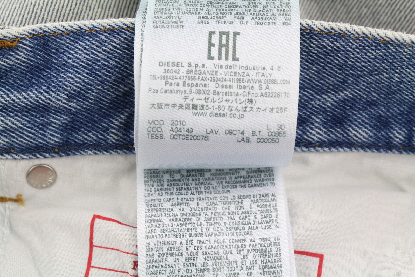 DIESEL 2010 D-MACS 09C14 Men Jeans W32/L30 Loose  Straight Washed Blue RRP€250