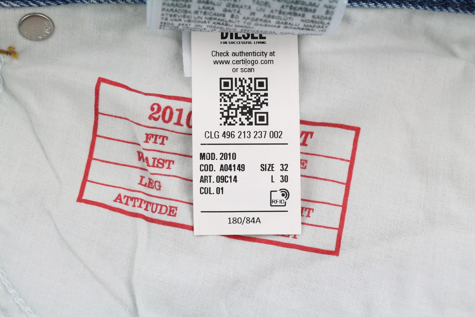 DIESEL 2010 D-MACS 09C14 Men Jeans W32/L30 Loose  Straight Washed Blue RRP€250