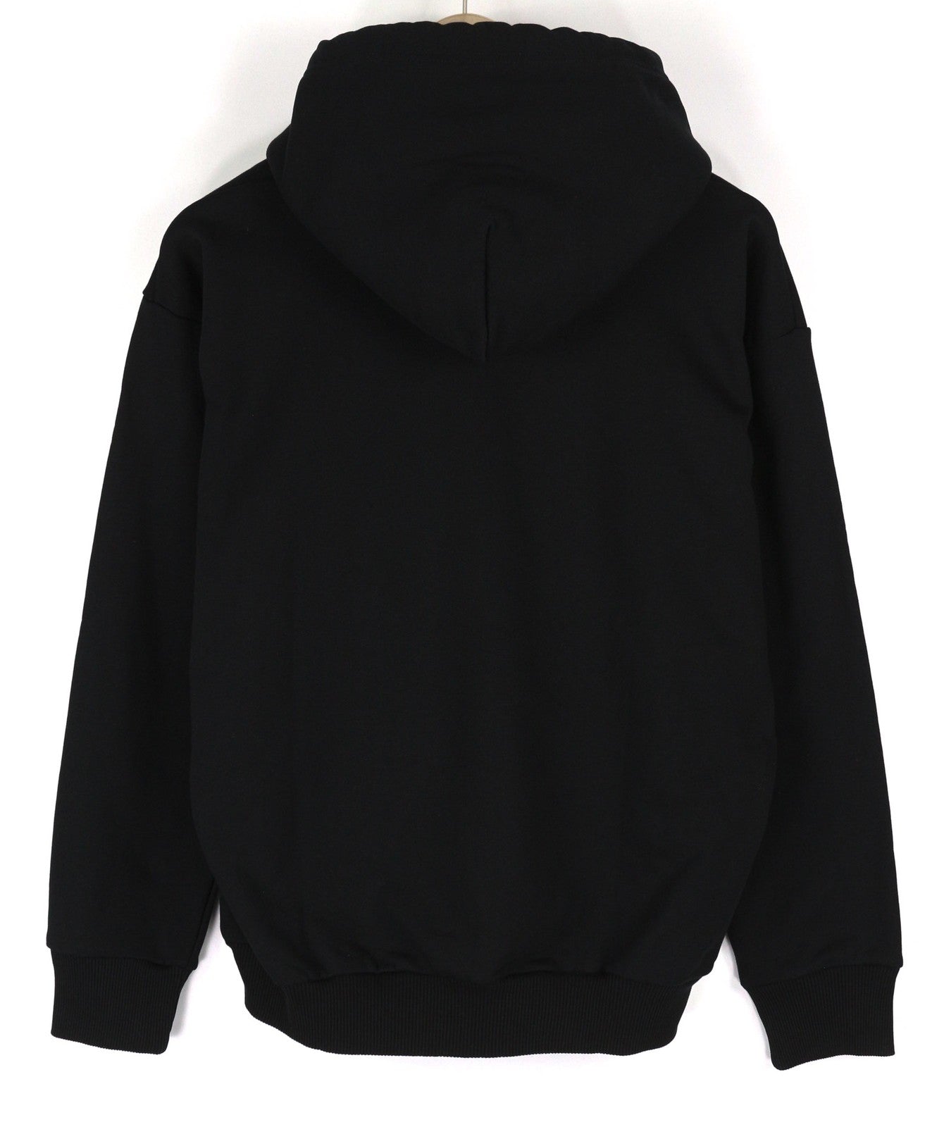 DIESEL S-Division Men Hoodie S Black Pullover Hooded Front Logo Long Sleeve