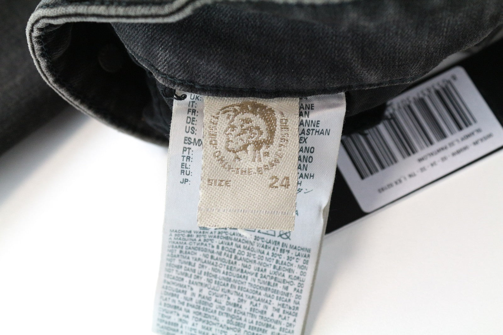 DIESEL Slandy 069BW W24/L32 Grey Skinny Jeans Slim Fit Stretch Women's