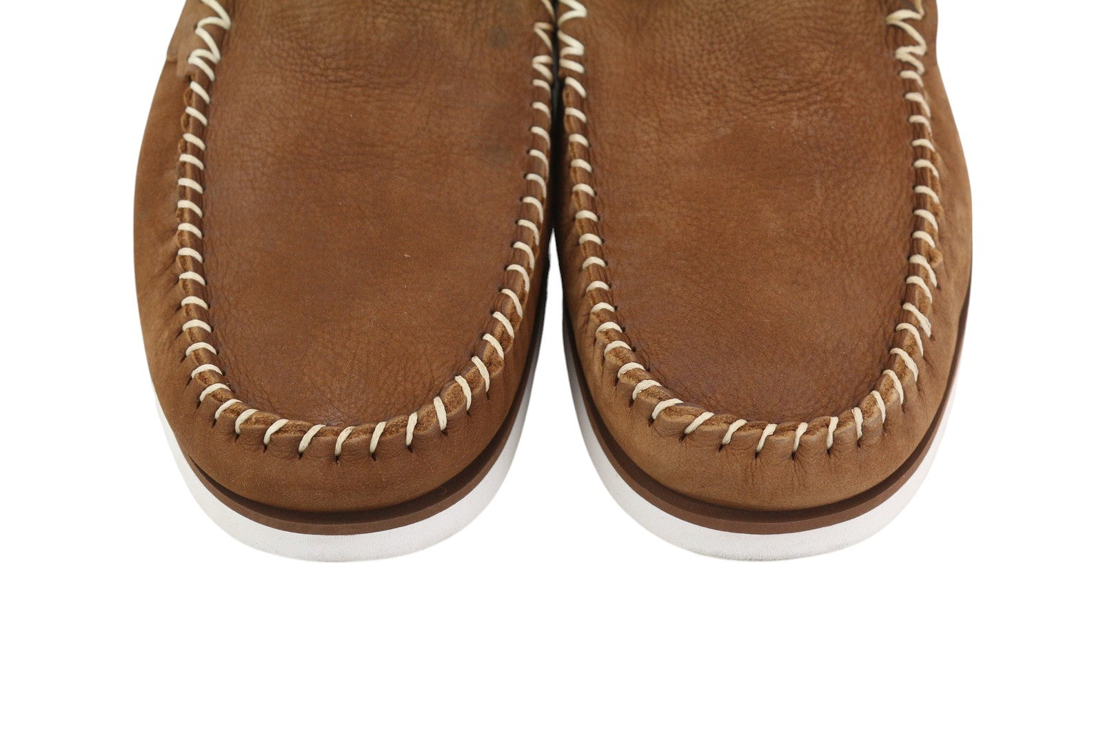 TIMBERLAND A2A92 Men Shoes EU45 Brown Leather Boat Flat True Cloud Comfort Logo