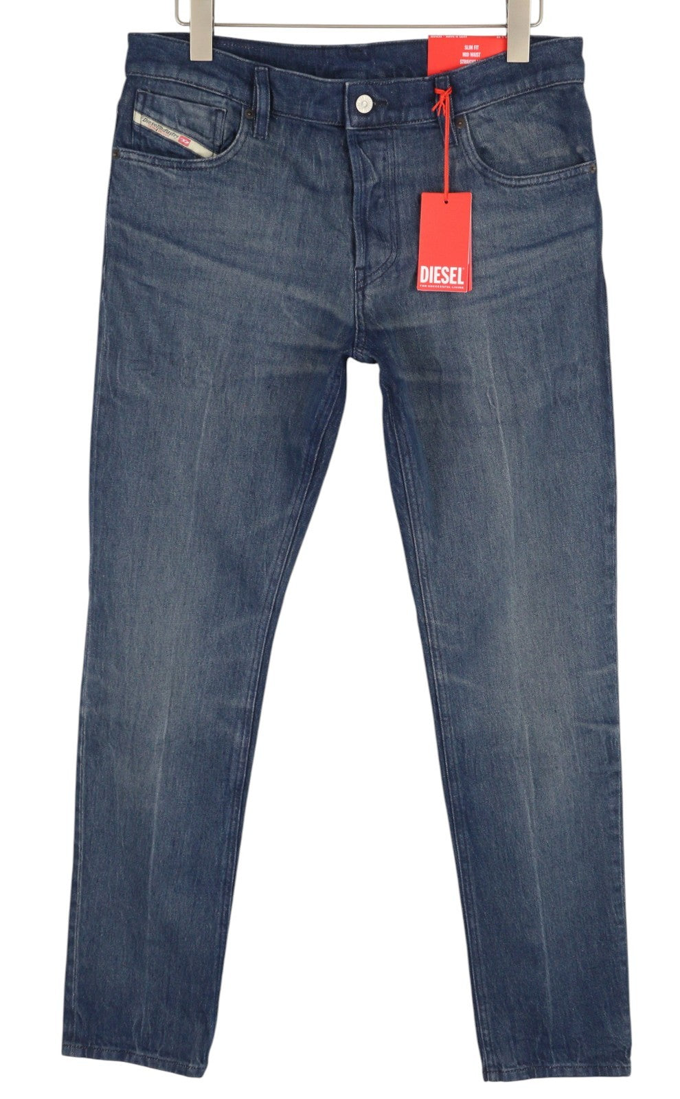 DIESEL 1995 D-Sark 0ENAM Men Jeans W34/L32 Slim  Straight Washed Blue RRP175