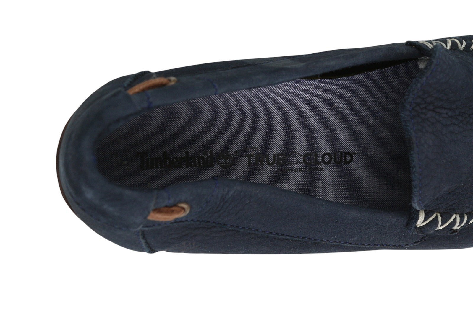 TIMBERLAND A2A8F Men Shoes EU43 Dark Blue Leather Boat Flat True Cloud Comfort