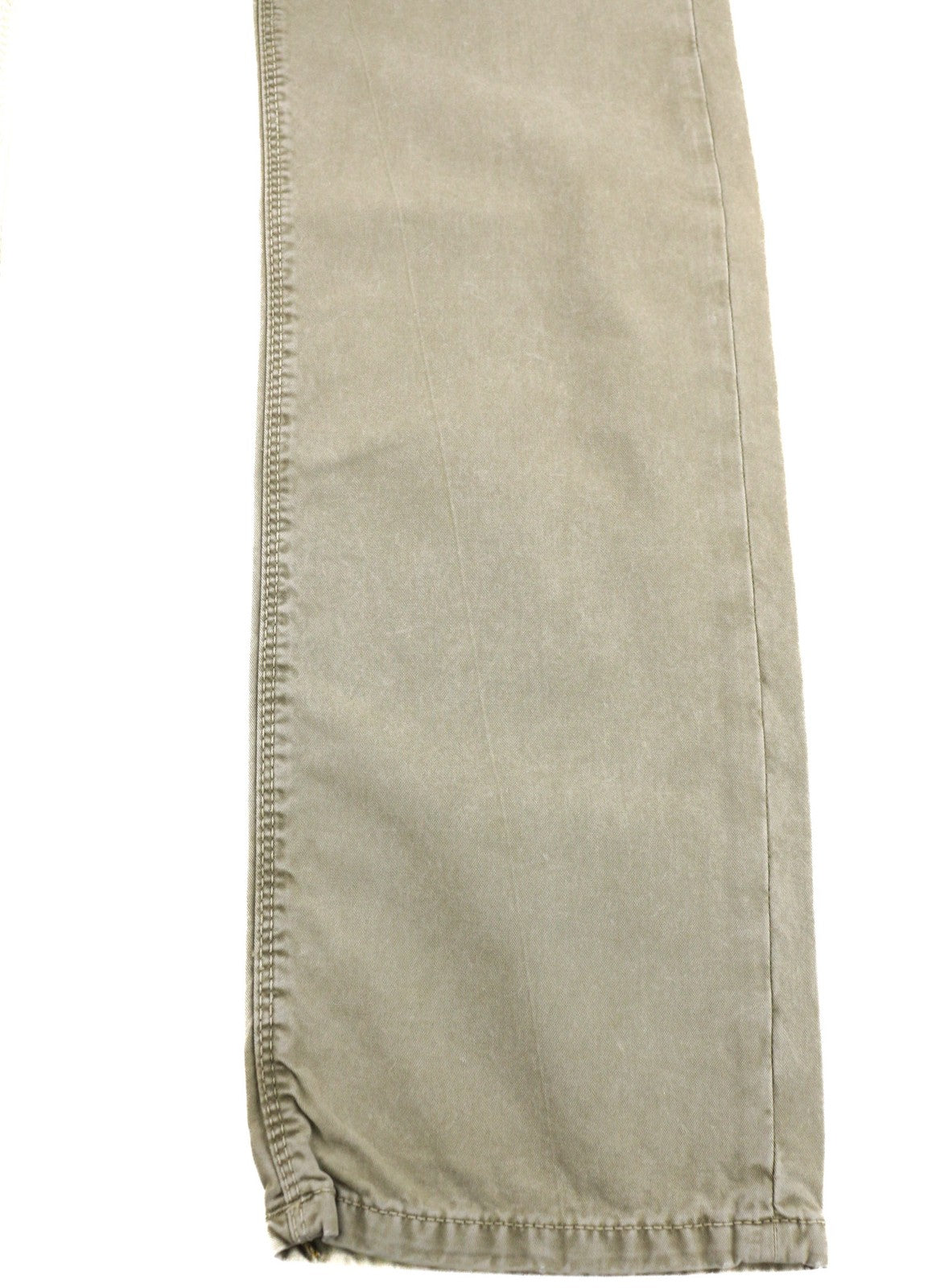 NUDIE Khaki Regular Men Trousers W28/L32 Mid Beige Buttoned Pockets Logo Chino