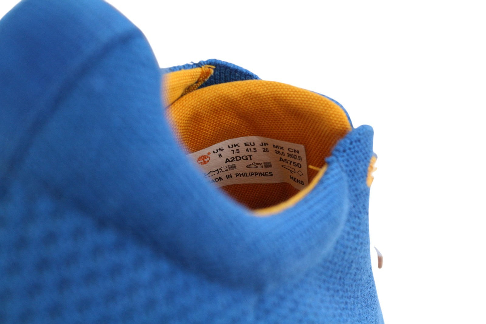 TIMBERLAND A2DGT Men Sneakers EU41.5 Blue Low Top Lace Up Almond Toe Trainers