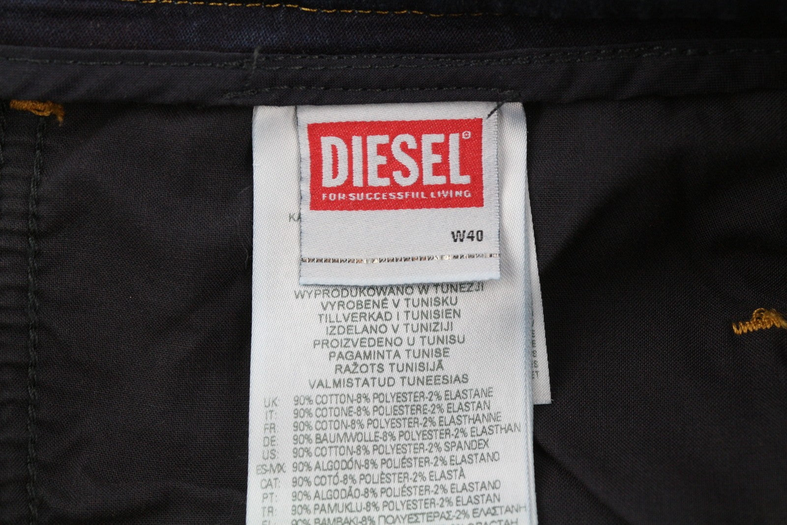 DIESEL Krooley Jogg E69UB Men Jeans W40/L32 Stretchy Tapered Washed Blue RRP€295