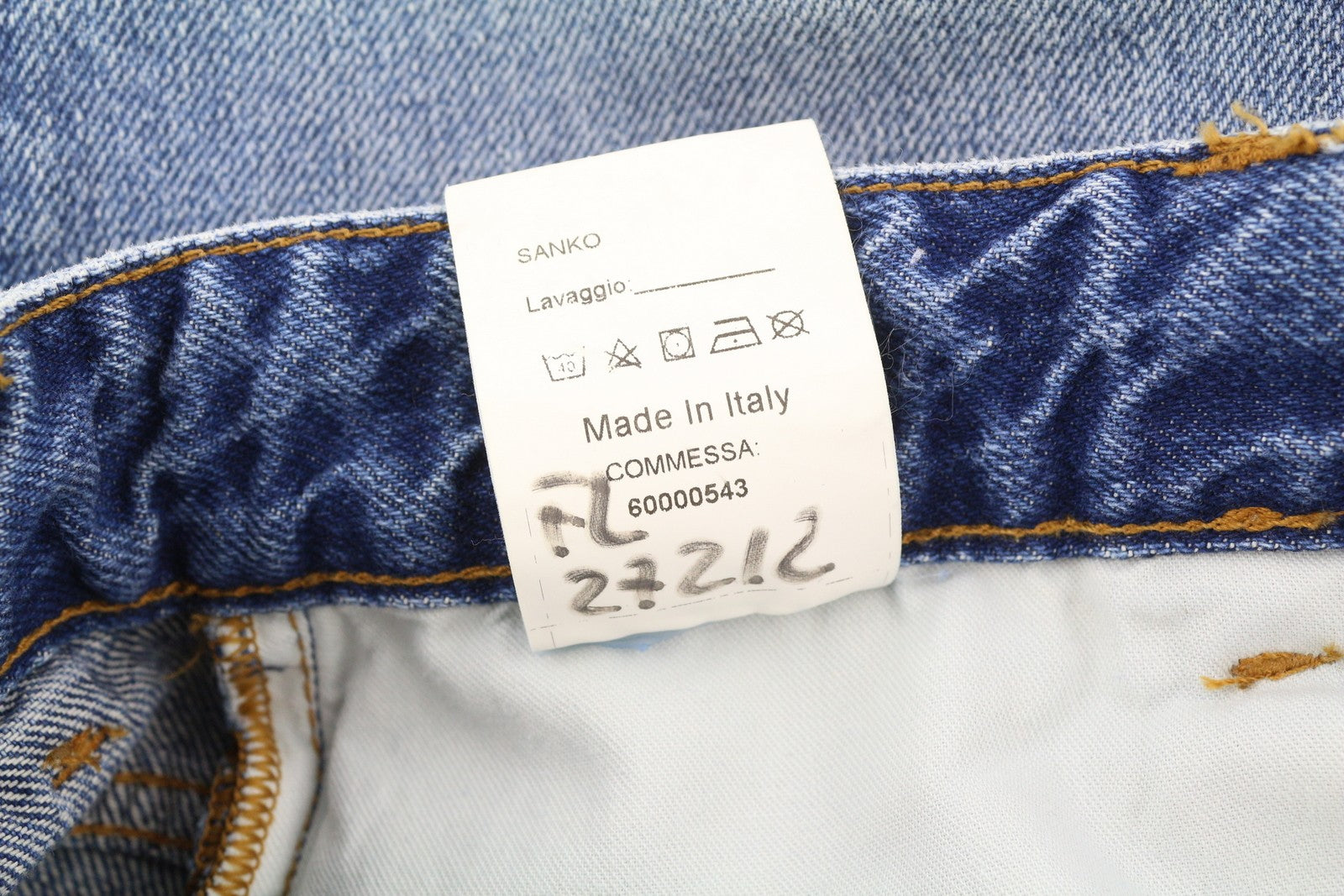 LIU JO Rilancio Women Jeans W27 Slim Fit Ripped Distress Washed Denim Blue Logo