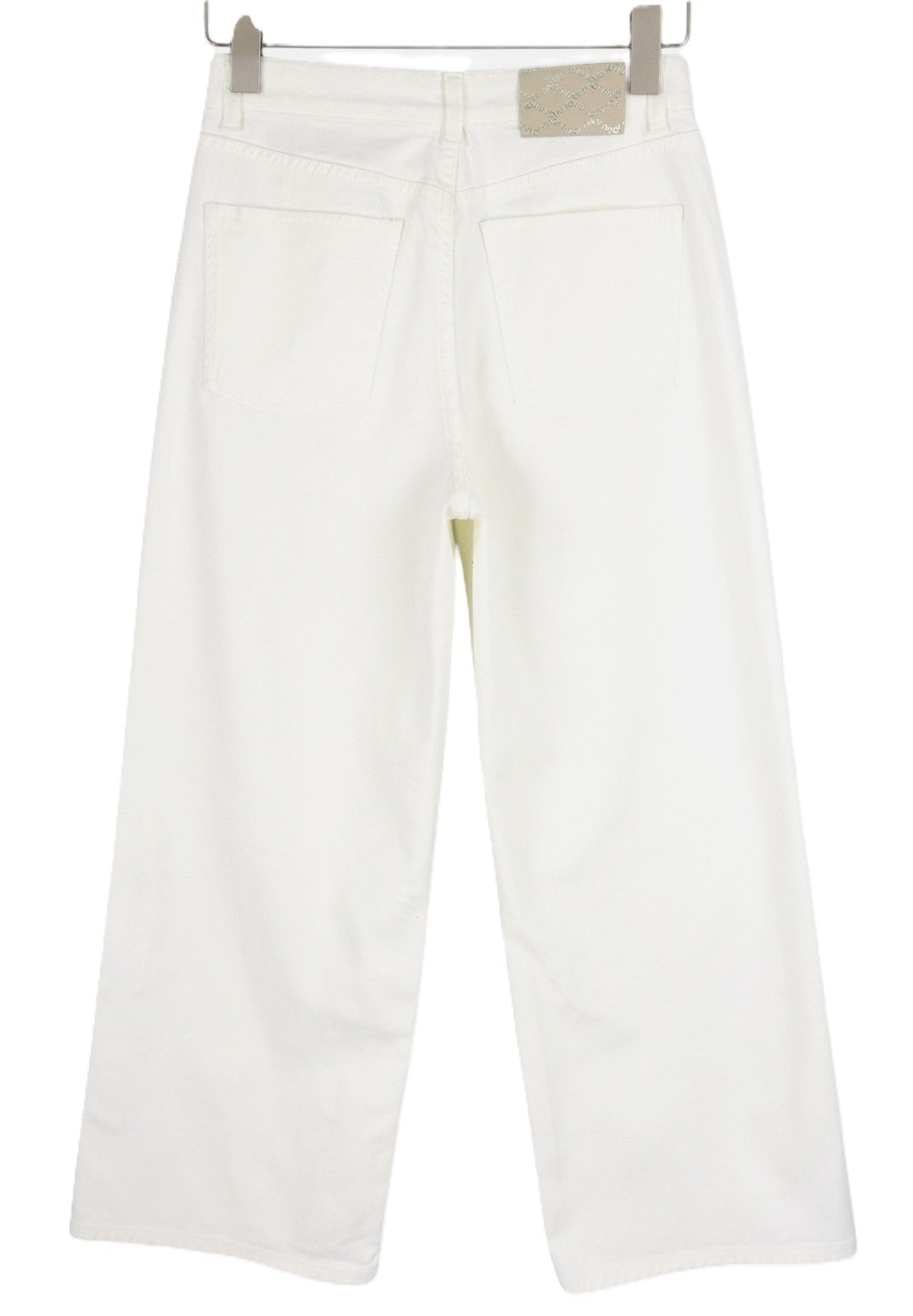 LIU JO Cargo Women Jeans W27 Flared Leg Zip Fly Ankle Length Zip Fly High Waist