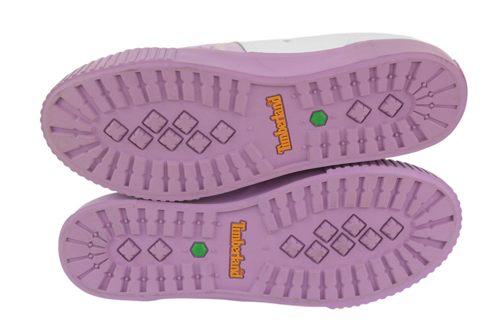 TIMBERLAND A2EPS Women Sneakers EU38.5/39 Leather White Purple Low Top Lace Up