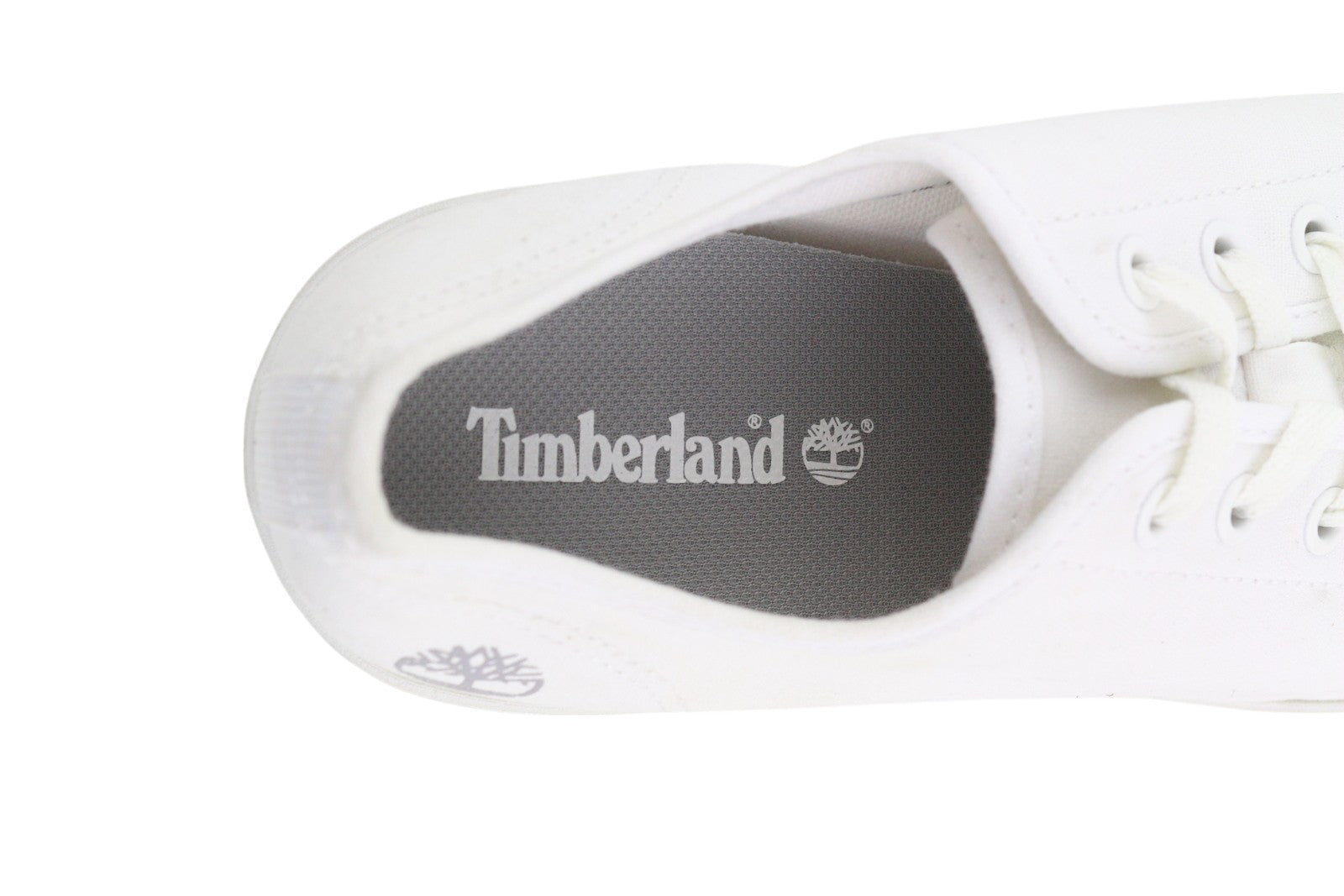 TIMBERLAND A2688 Men Sneakers EU41/41.5 White Low Top Laced Almond Toe Trainers