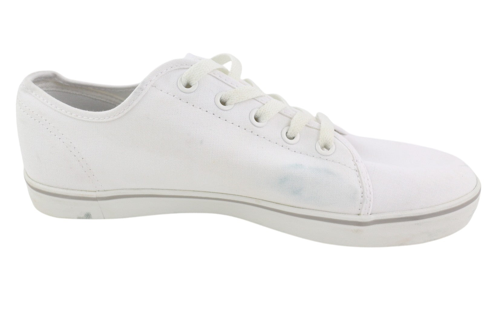 TIMBERLAND A2688 Men Sneakers EU41/41.5 White Low Top Laced Almond Toe Trainers