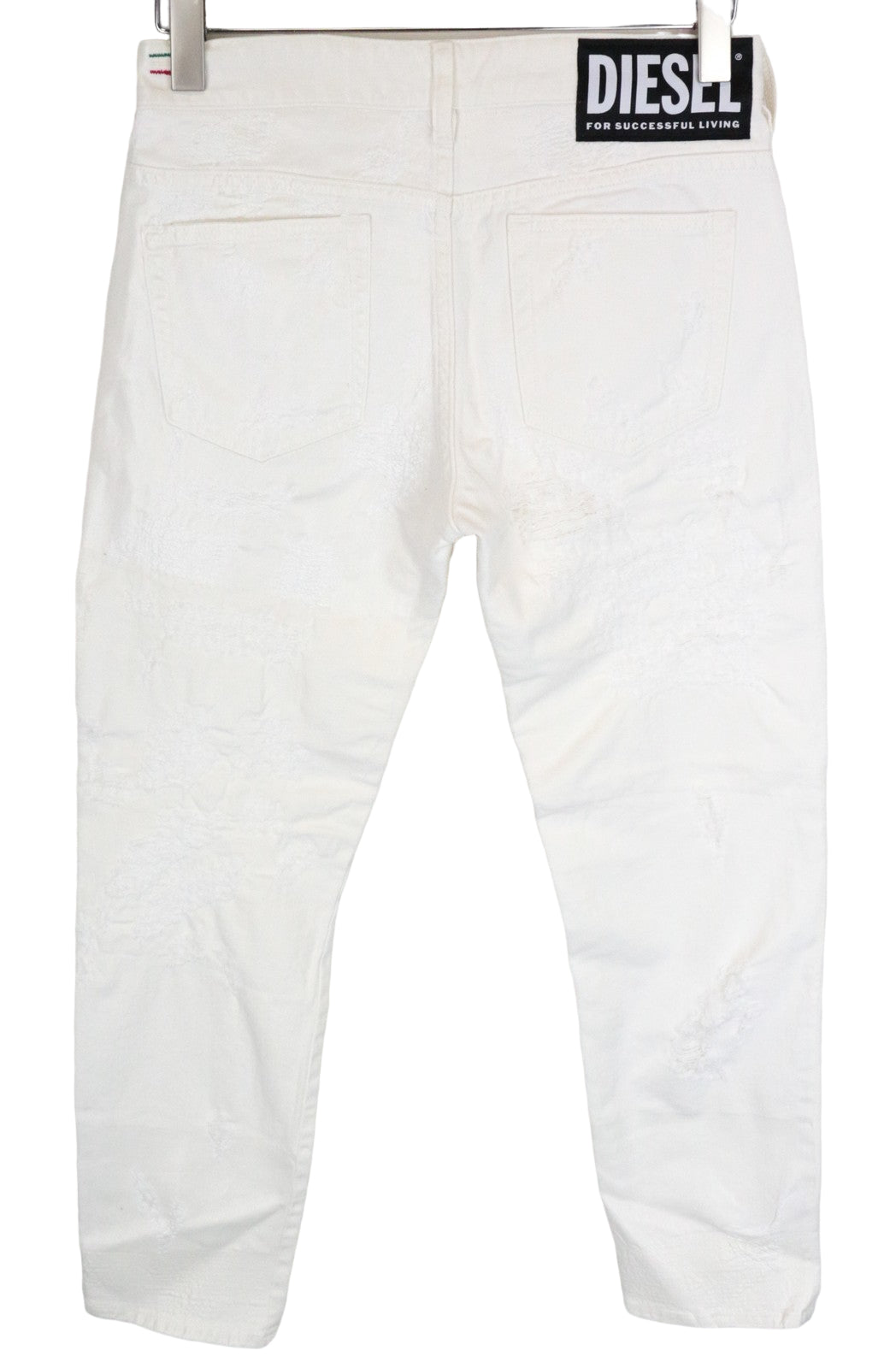 DIESEL D-RIFTY-SP2 069GY Women's Slim Jeans W26/L32 White Waxed Distressed Fit