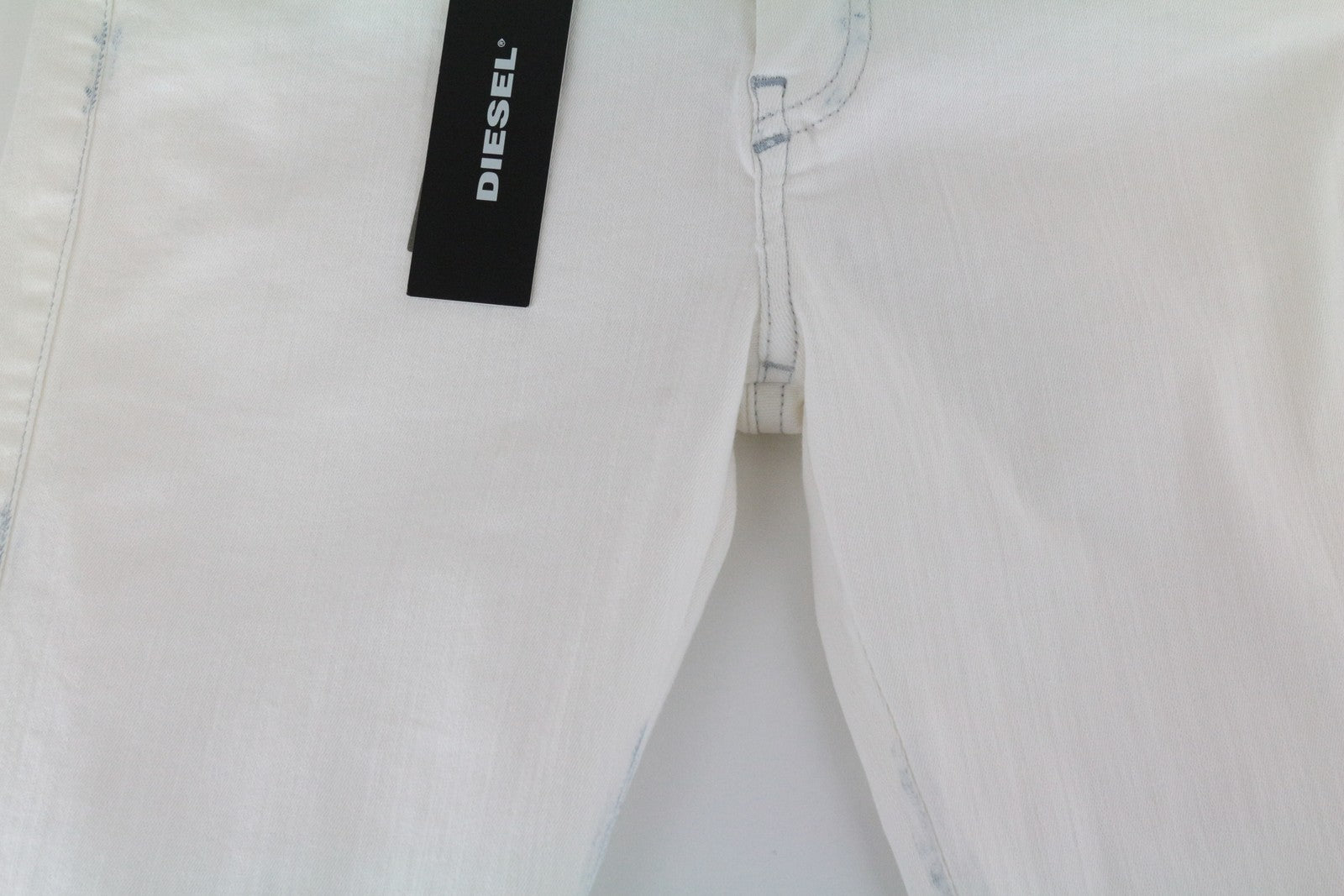 DIESEL Slandy 086AD Women's Skinny Jeans W26/L32 Super Slim Stretch White Fit