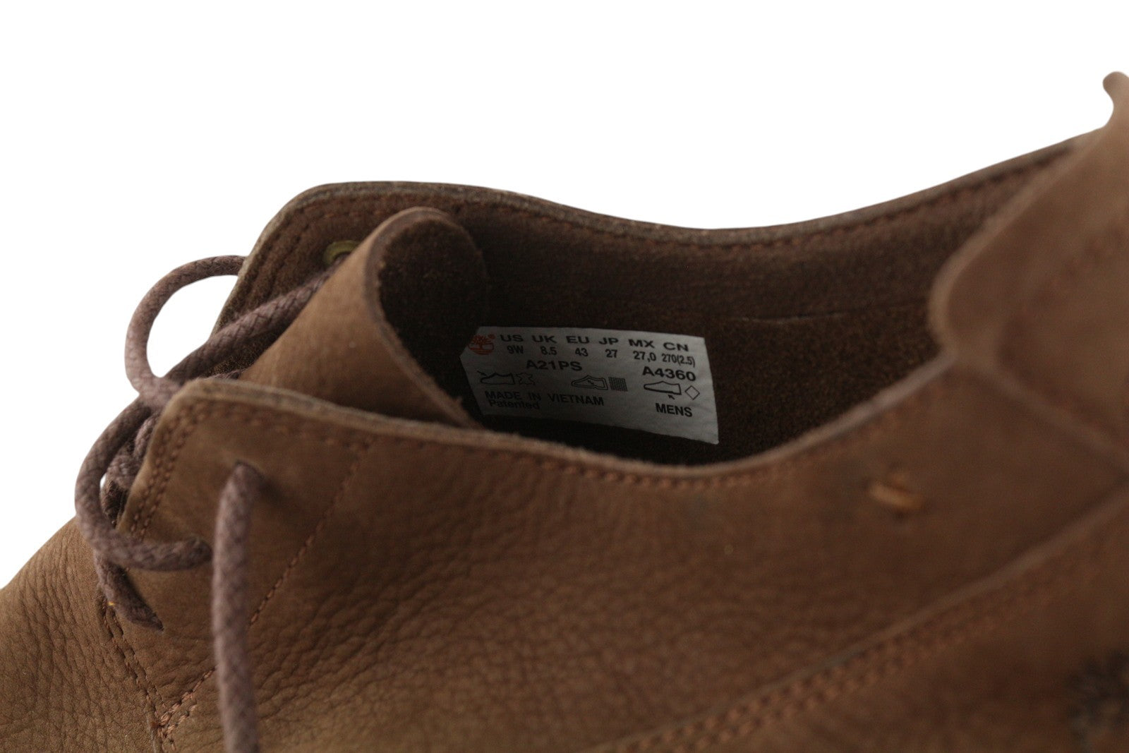 TIMBERLAND A21PS Men Shoes EU43/43.5 Brown Leather Sensorflex Comfort System