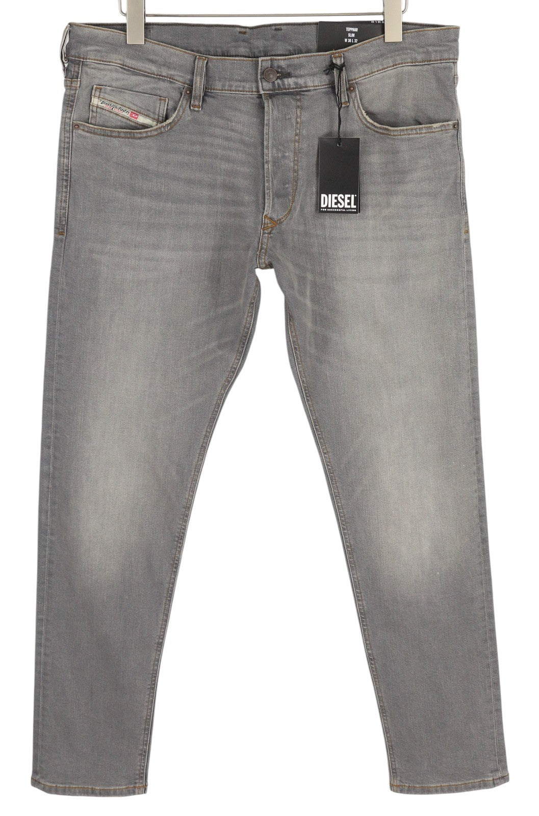 DIESEL Tepphar RB061 Men Jeans W36/L32 Slim  Button Fly Faded Grey RRP€175