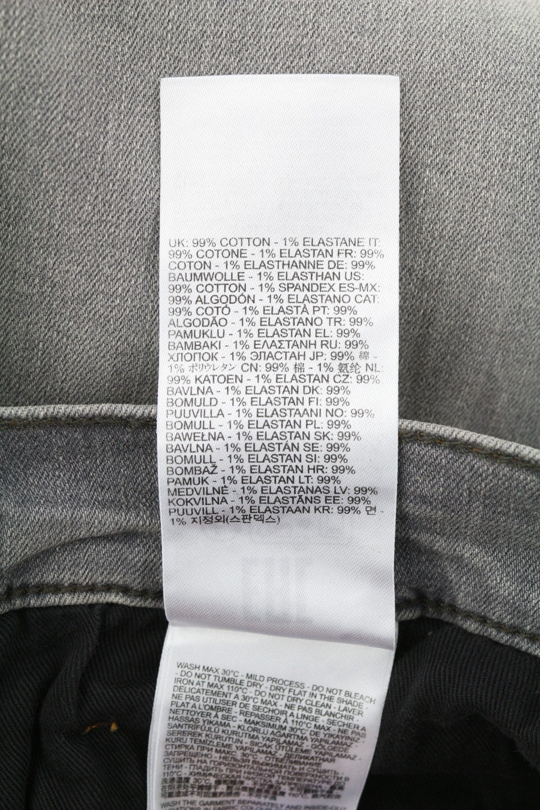 DIESEL Tepphar RB061 Men Jeans W36/L32 Slim  Button Fly Faded Grey RRP€175