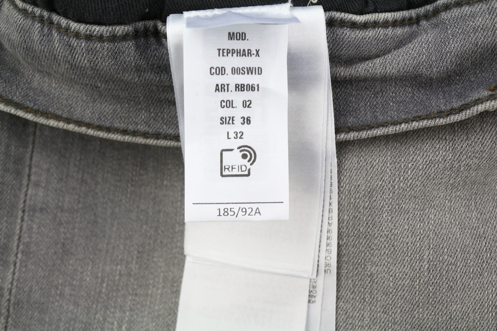 DIESEL Tepphar RB061 Men Jeans W36/L32 Slim  Button Fly Faded Grey RRP€175