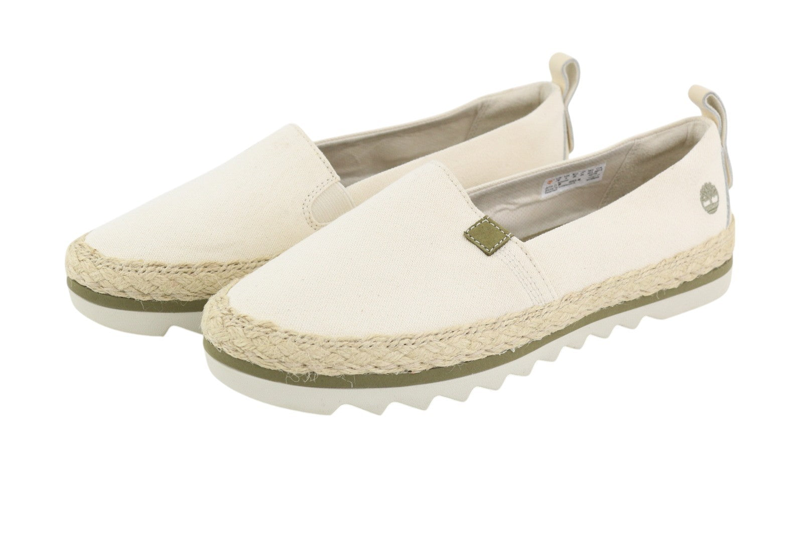 TIMBERLAND A24QW Women Shoes EU38 Beige Espadrilles Slip On Light Low Almond Toe