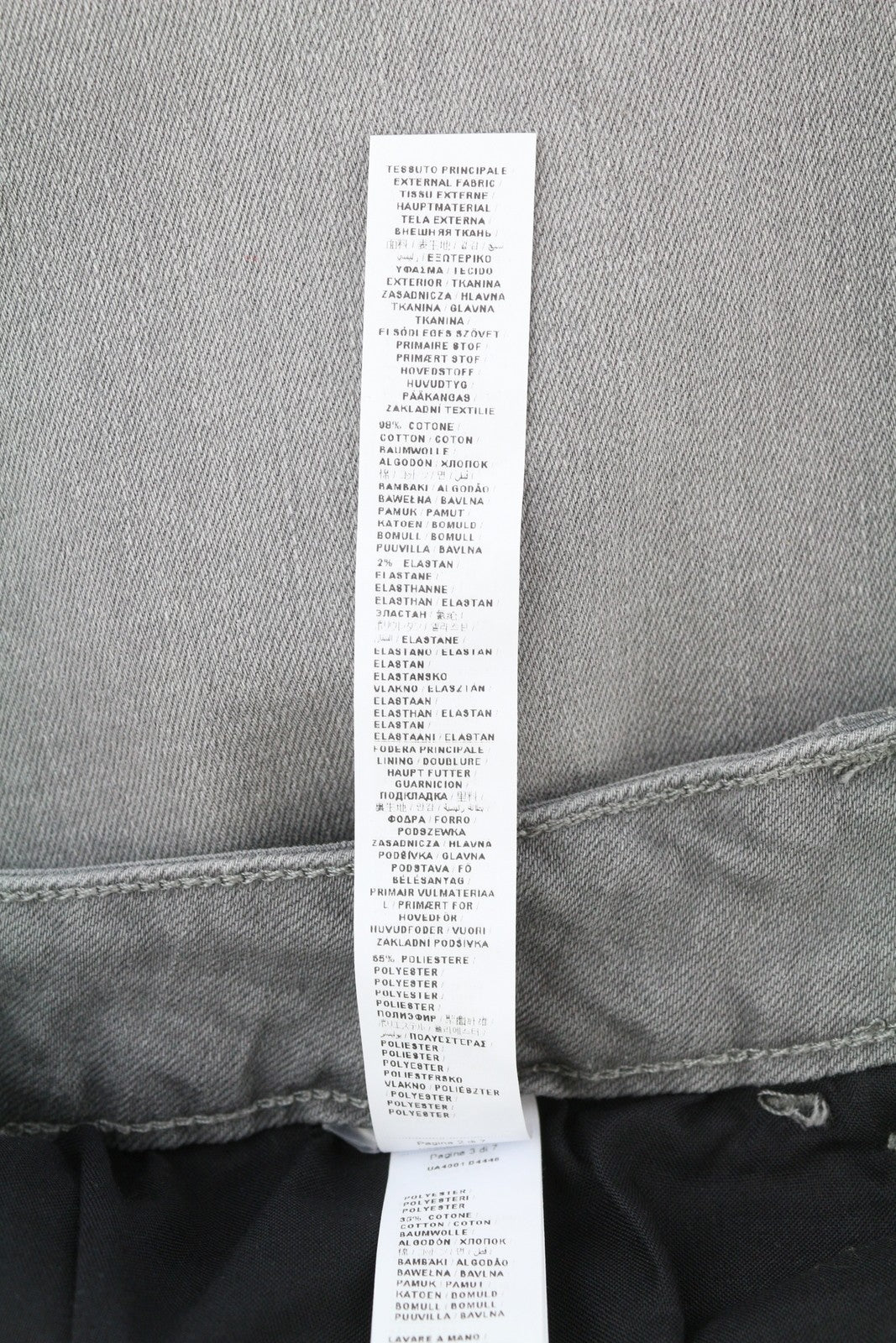 LIU JO Women Jeans W32 Grey Washed Denim Ankle Length Zip Fly Slim Fit Logo