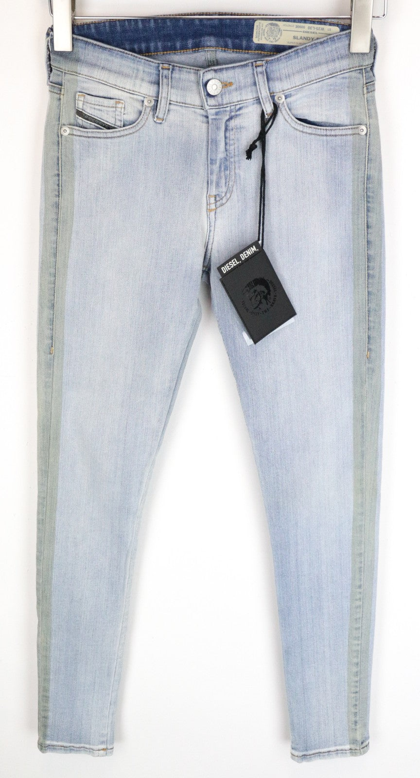 DIESEL Slandy-SP1 0090E Women's Skinny Jeans W25/L30 Super Slim Stretch Blue