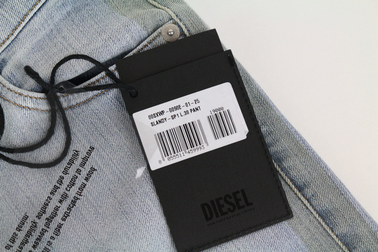 DIESEL Slandy-SP1 0090E Women's Skinny Jeans W25/L30 Super Slim Stretch Blue