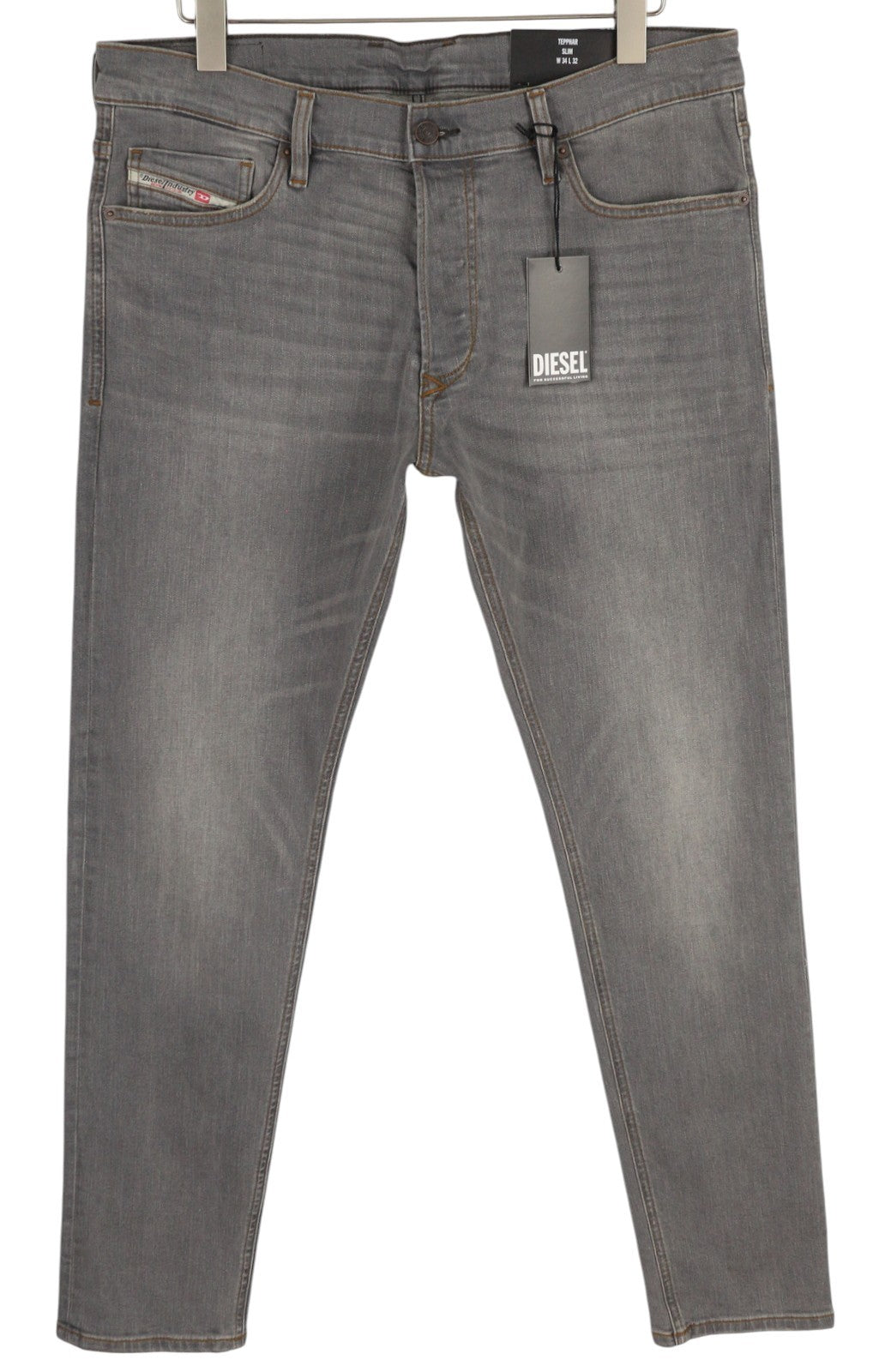 DIESEL Tepphar RB061 Men Jeans W34/L32 Slim  Button Fly Washed Grey RRP€175