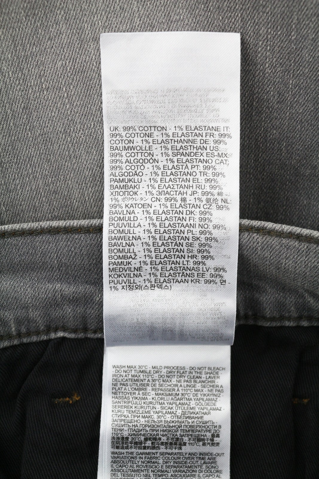 DIESEL Tepphar RB061 Men Jeans W34/L32 Slim  Button Fly Washed Grey RRP€175