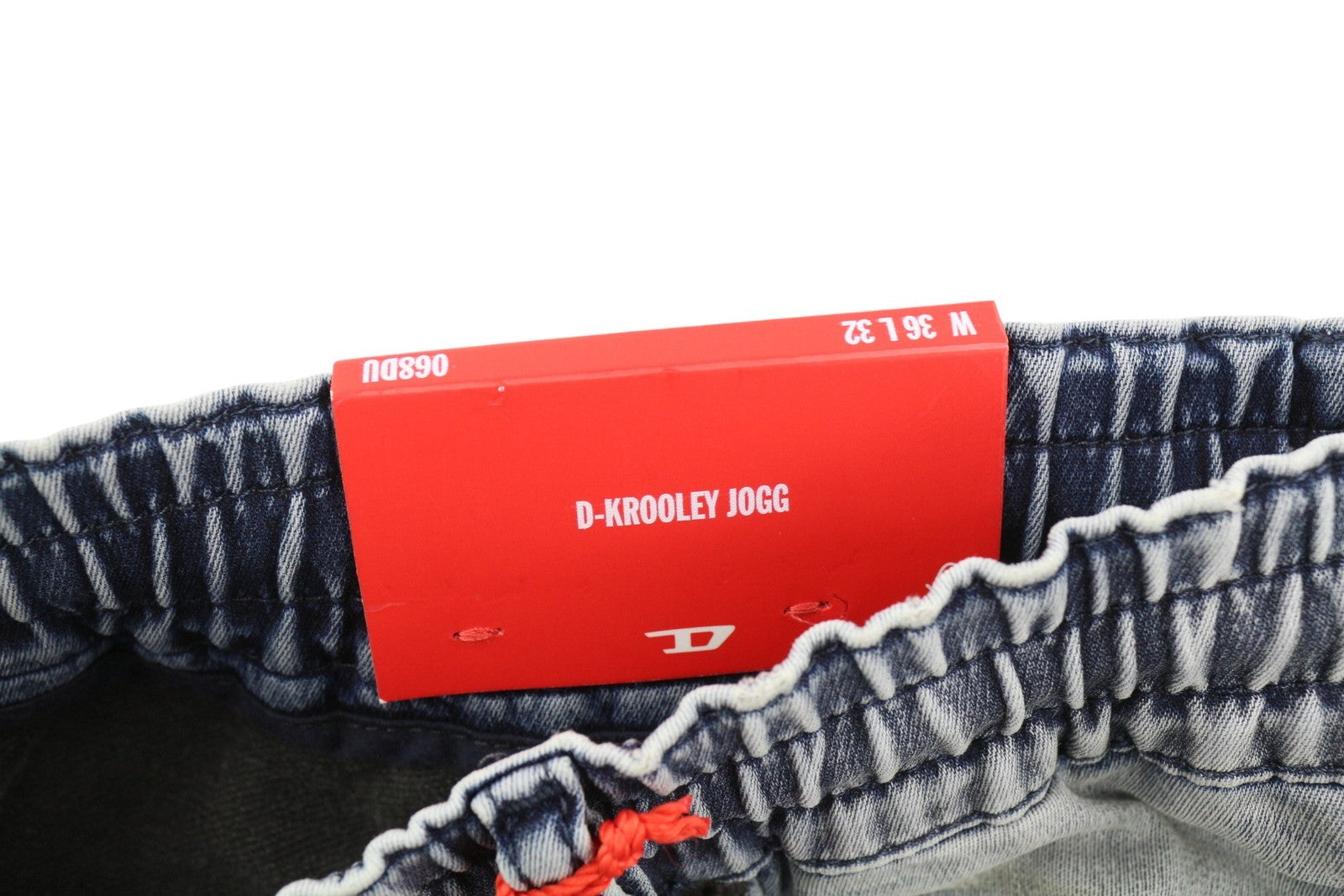 DIESEL D-Krooley Jogg 068DU Men Jeans W36/L32 Drawstring Waist Blue RRP€295