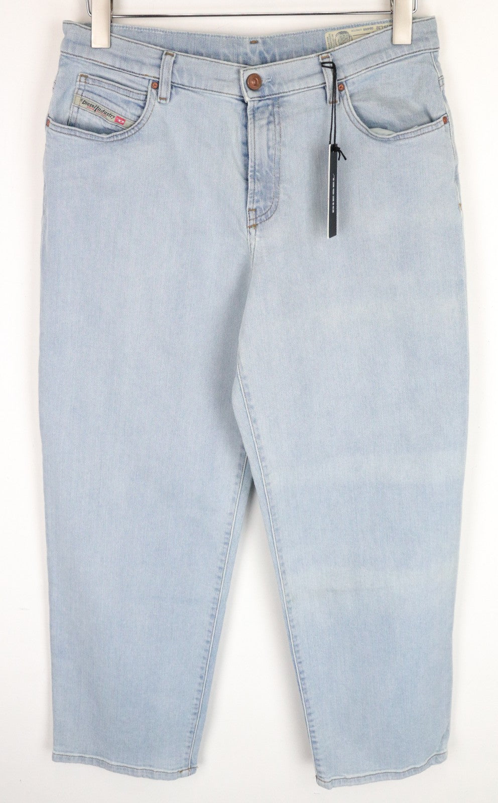 DIESEL Niclah 084RR Women's Straight Jeans W29/L32 High Waist Stretch Blue Fit