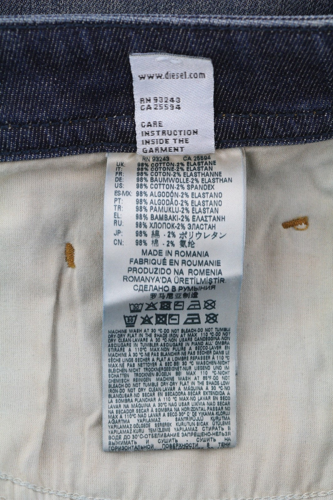 DIESEL Buster 084ZU Men Jeans W40/L32 Regular Slim Tapered Fit Stretch Blue