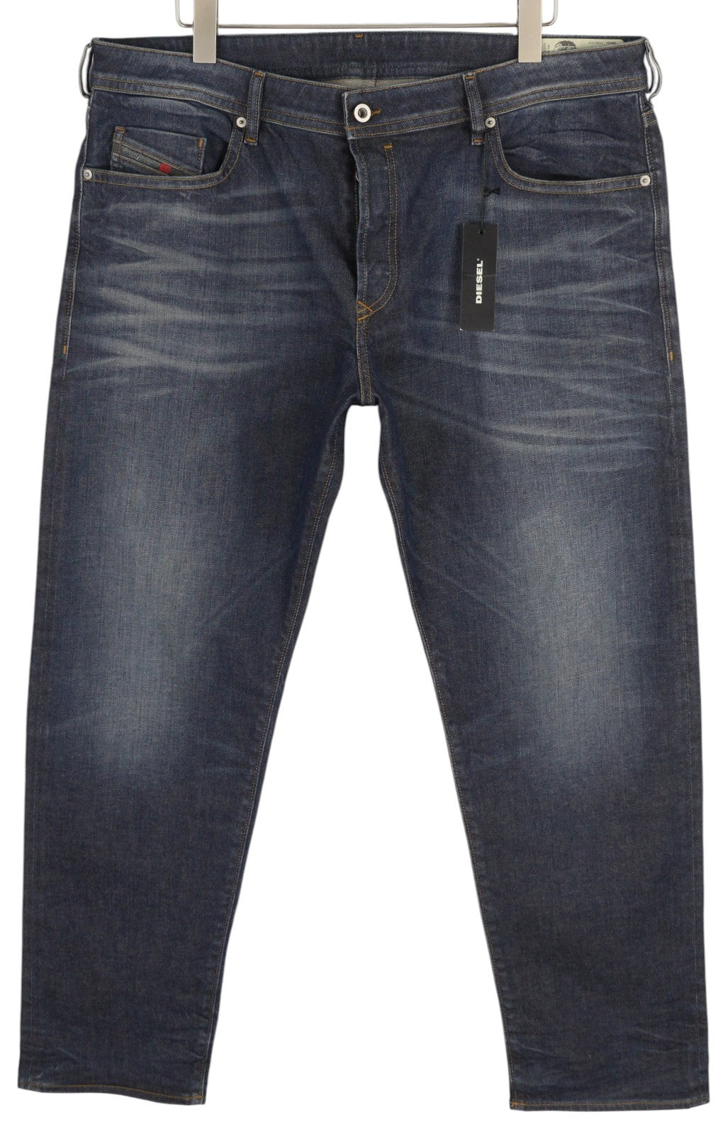 DIESEL Buster 084ZU Men Jeans W40/L32 Regular Slim Tapered Fit Stretch Blue