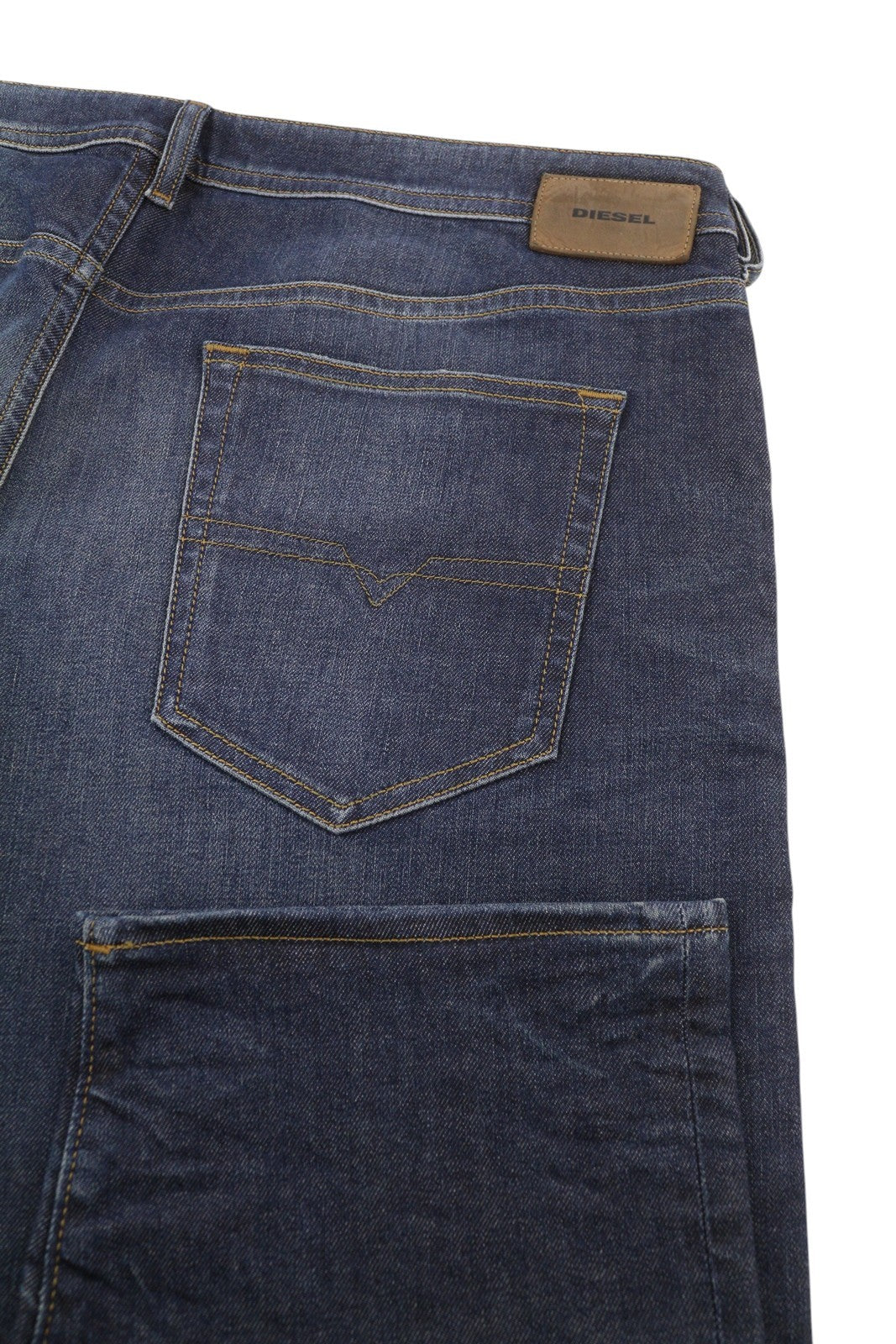 DIESEL Buster 084ZU Men Jeans W40/L32 Regular Slim Tapered Fit Stretch Blue