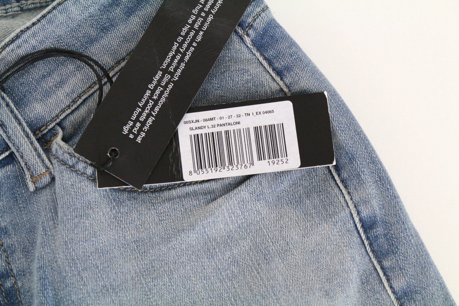 DIESEL Slandy 084MT Women's Skinny Jeans W27/L32 Distressed Super Slim Blue Fit