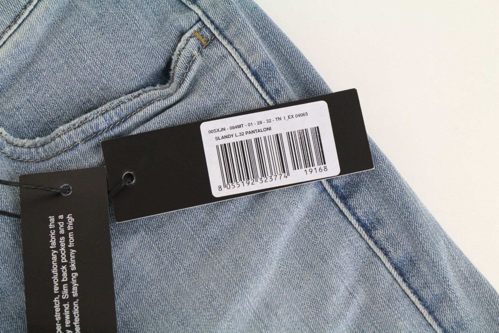 DIESEL Slandy 084MT Women's Skinny Jeans W28/L32 Zip Distressed Super Slim Fit