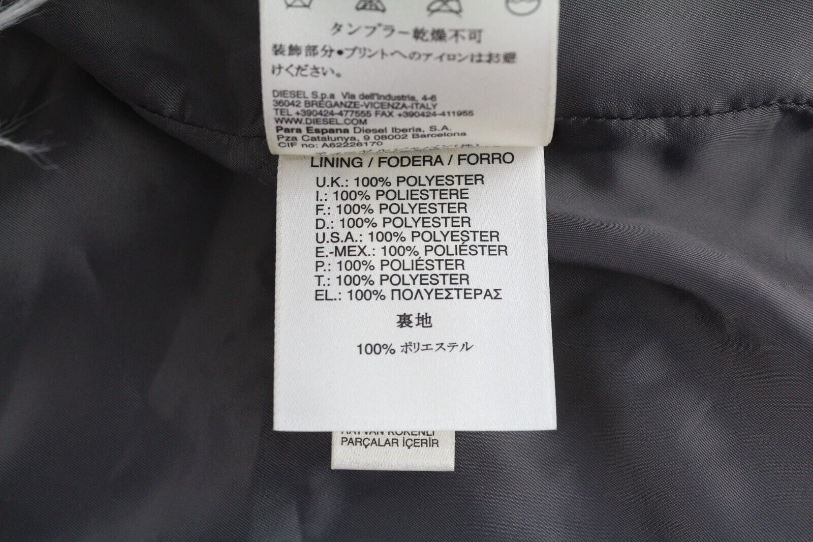 DIESEL L-Angus-A Women Waistcoat S Faux Fur Fluffy Striped Pockets Black & White