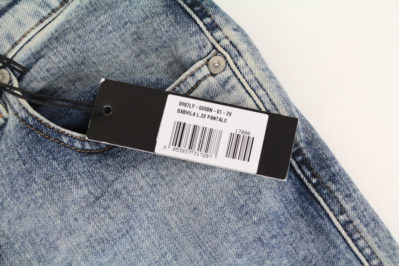 DIESEL Babhila 069BN Women's Skinny Jeans W29/L32 Blue Slim Fit Stretch Button