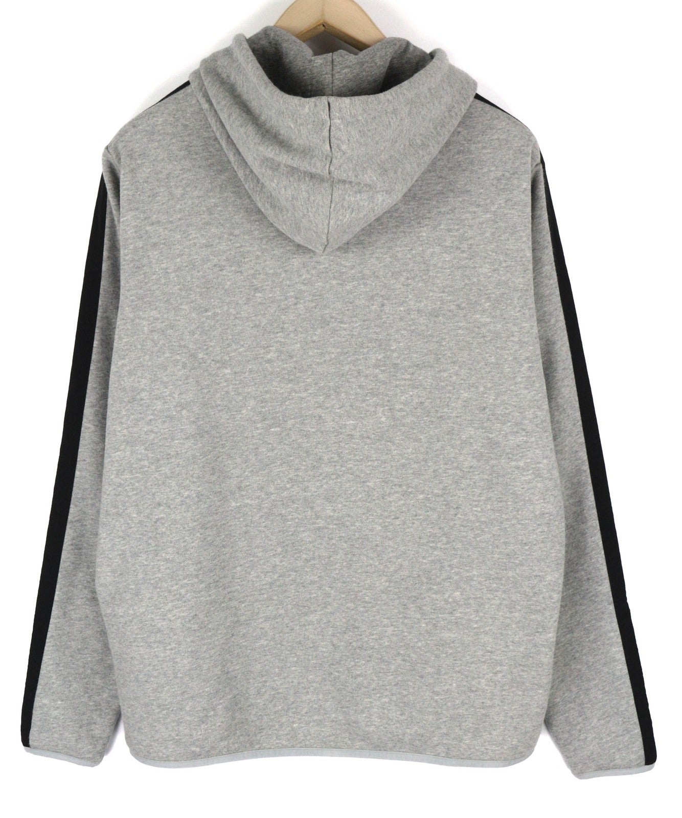 DIESEL AMST-Coarll-WT24 Men Hoodie L Grey Melange Sport 55DSL Half Zip Neck