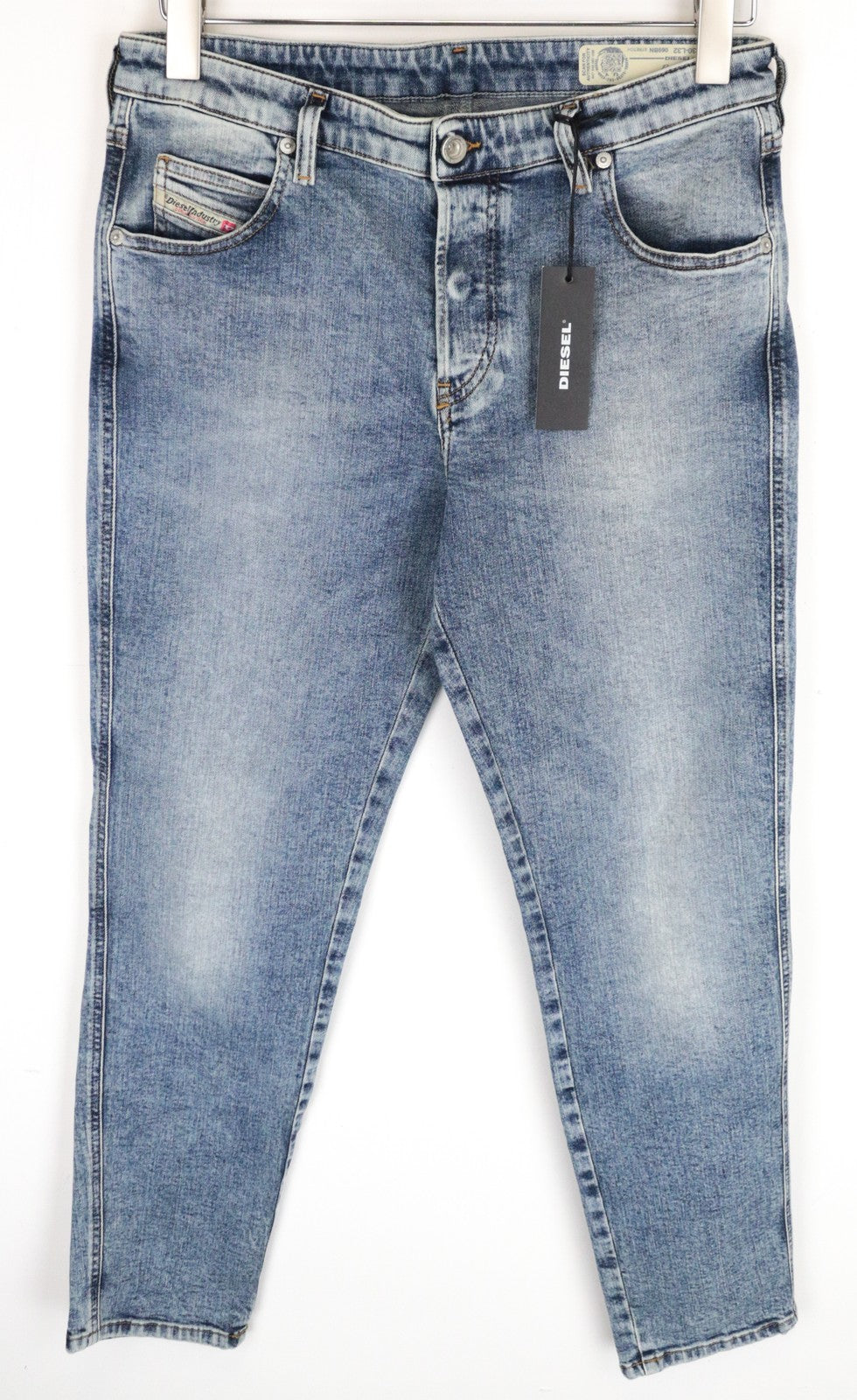 DIESEL Babhila 069BN Women's Skinny Jeans W30/L32 Faded Blue Slim Stretch Button