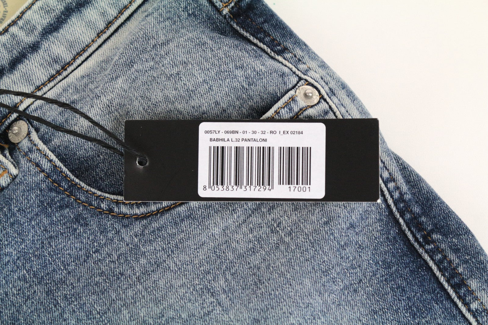 DIESEL Babhila 069BN Women's Skinny Jeans W30/L32 Faded Blue Slim Stretch Button