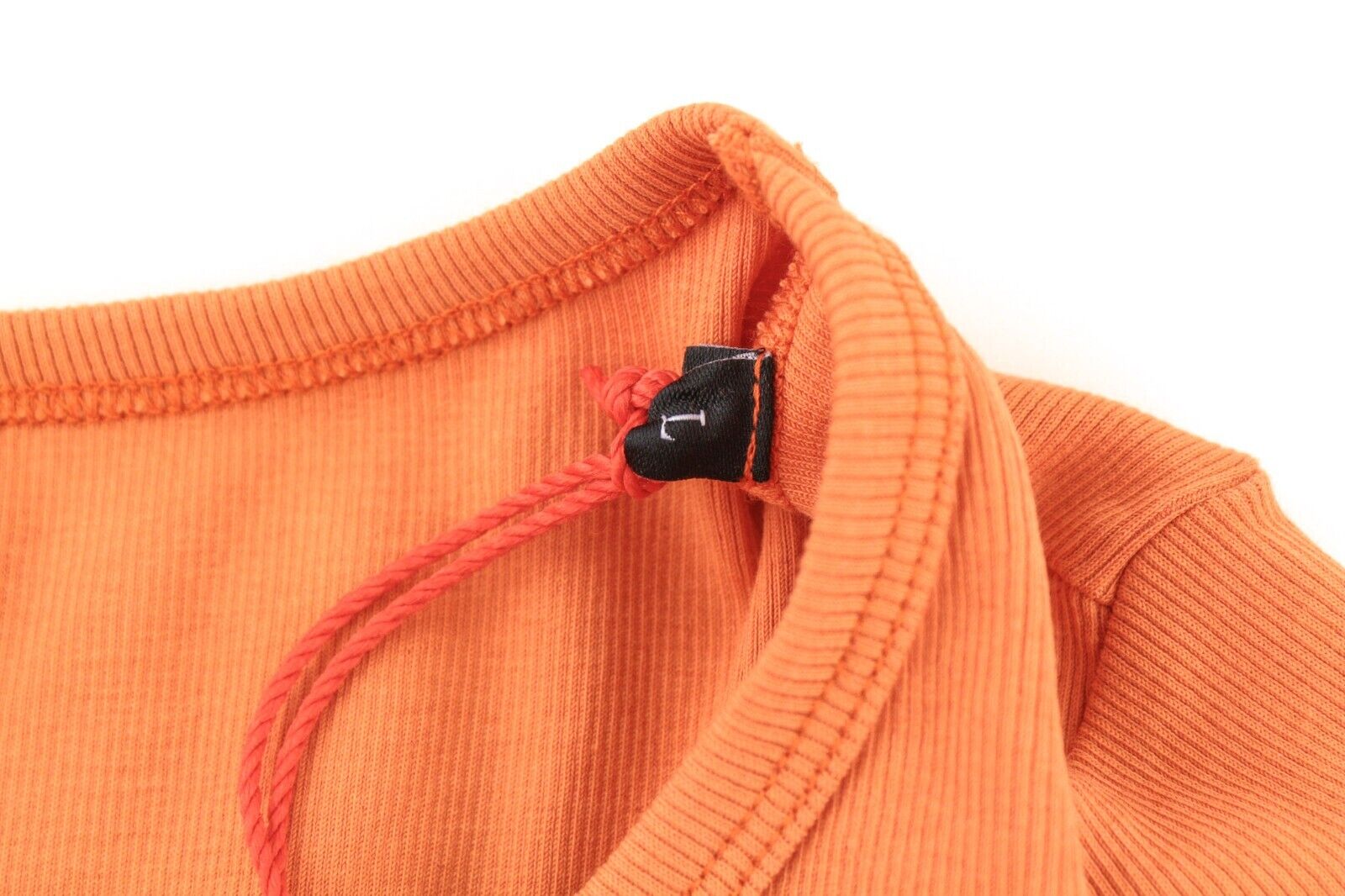 DIESEL T-Ballet-D Women T-Shirt L Orange Long Sleeve Round Neck Stretch RRP€100