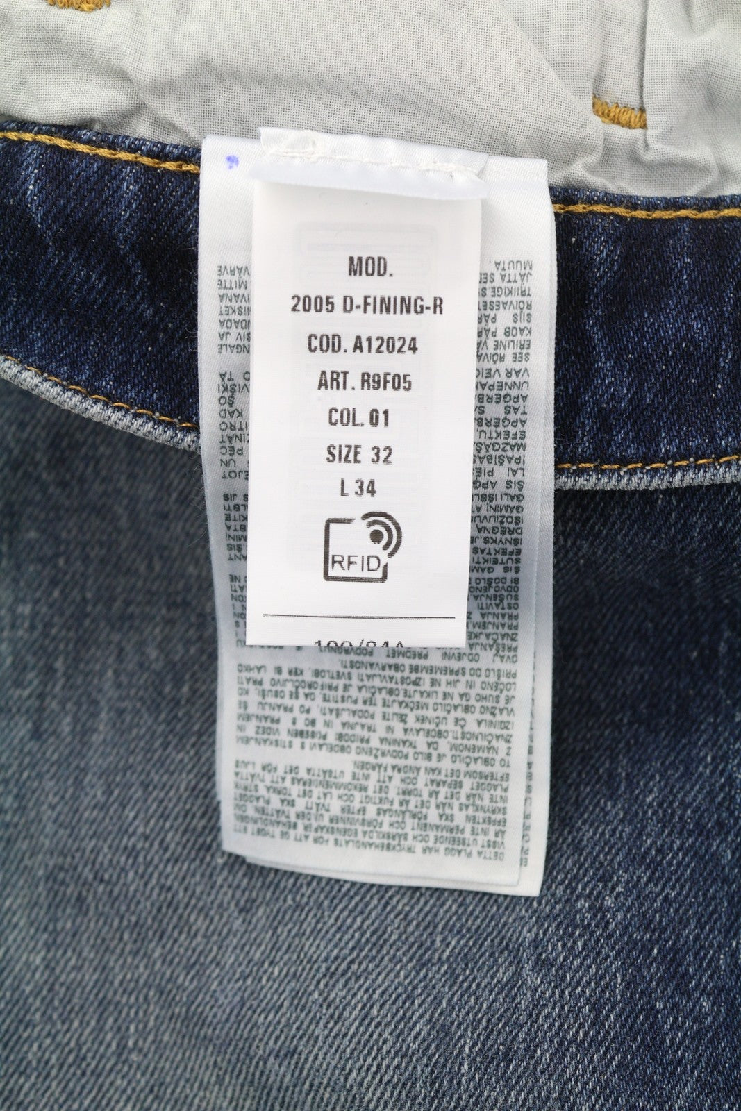 DIESEL 2005 D-Fining R9F05 Men Jeans W32/L34 Regular Tapered Distress RRP€225