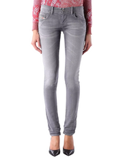 DIESEL Grupee-Ne 0830Q Women Jeans W23 Jogg Denim Sweat Skinny Fit Washed Grey